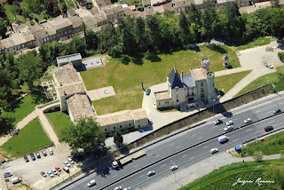 Photo aérienne du château du Prince Noir à Bordeaux