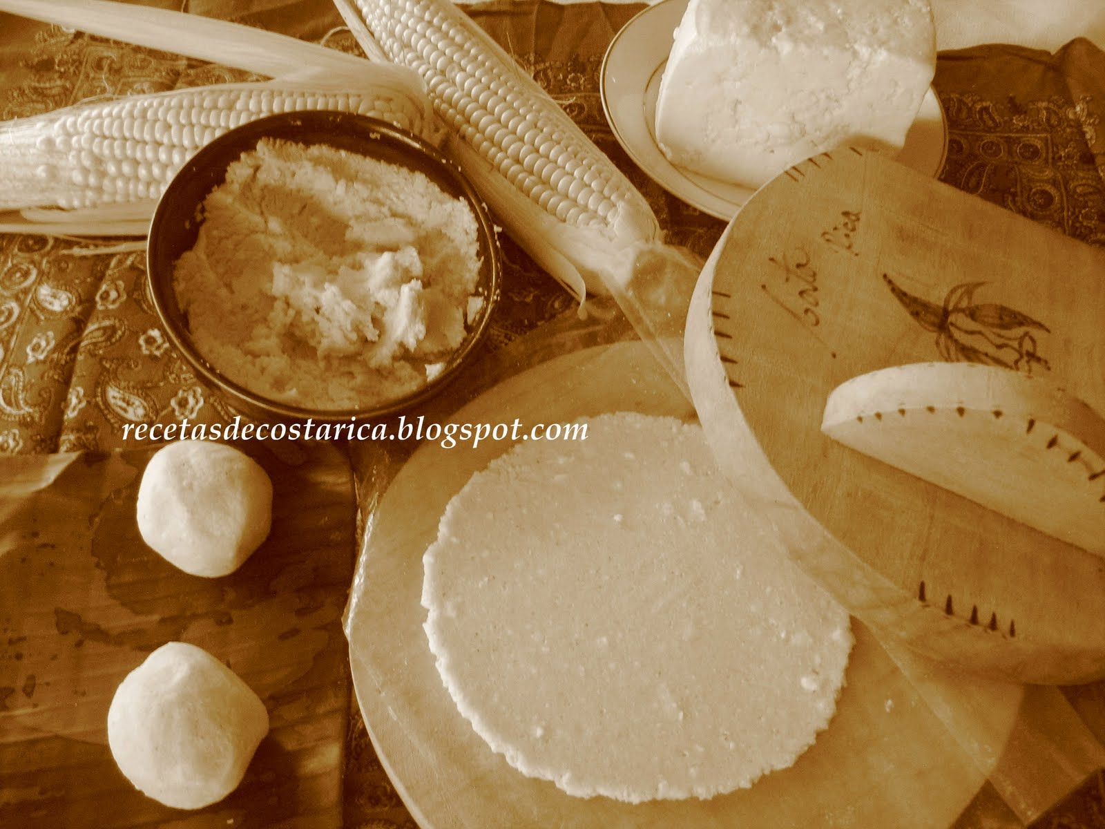 Cocina Costarricense tortillas de queso