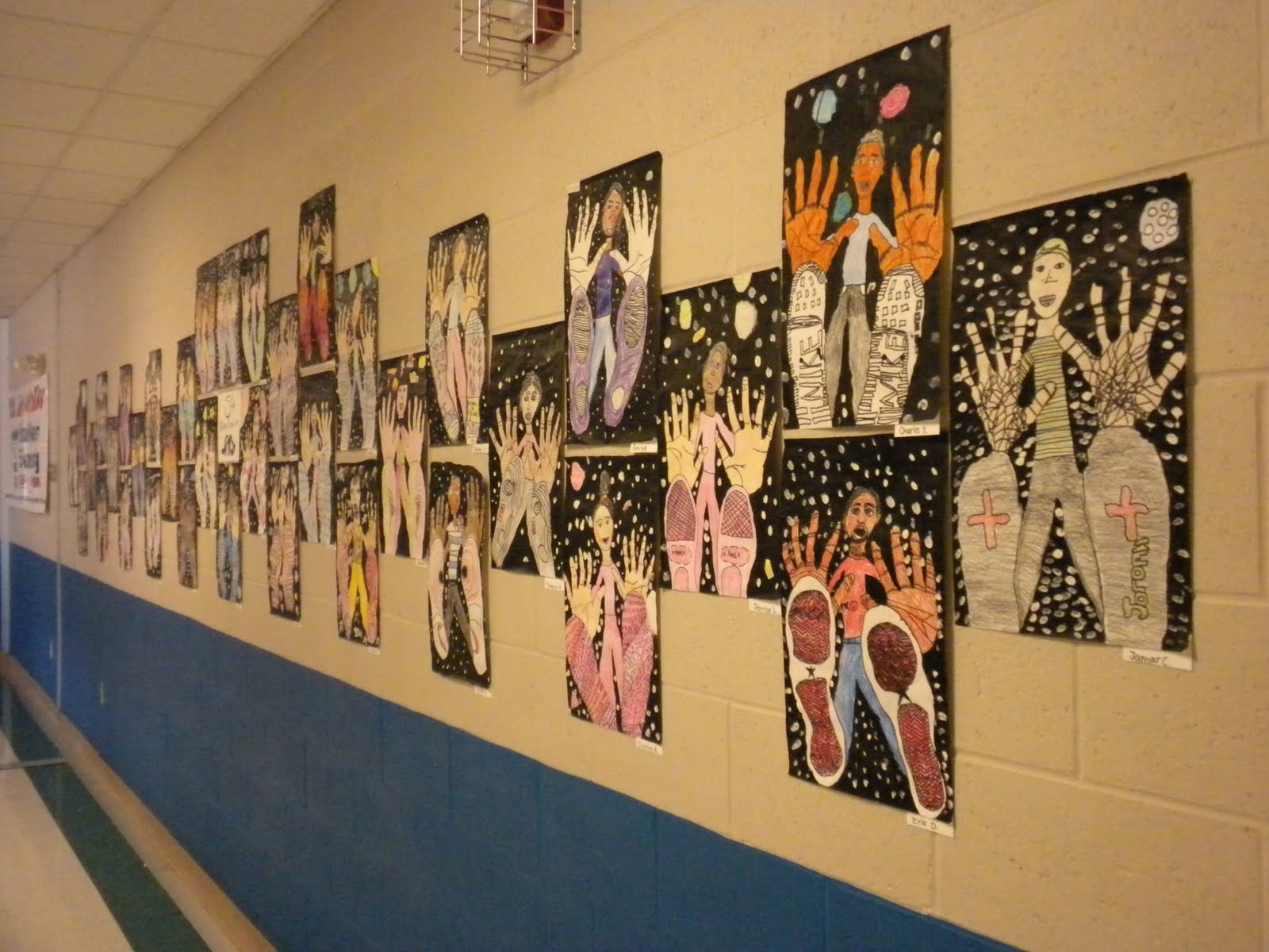 Art With Mrs. J: 5th Grade - Falling back in SPACE!