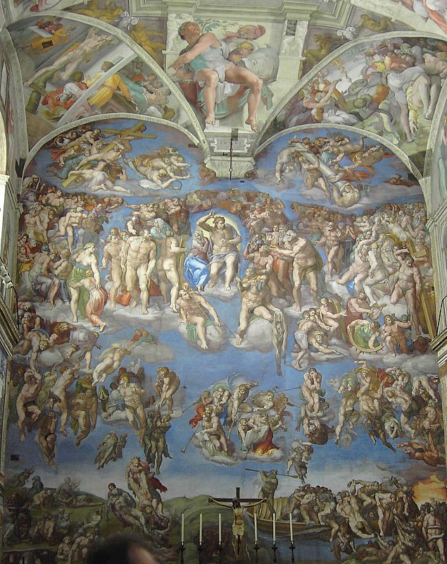 Sistine Chapel Last Judgement. The Last Judgement (the