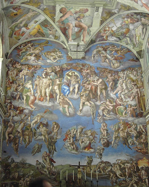 The Last Judgement, Michelangelo, Rome, Capella Sistina