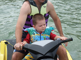 Zach and Daddy on the Jet Ski