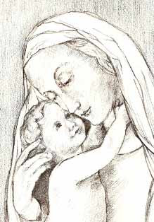 Virgin and Child after Von Carolsfield