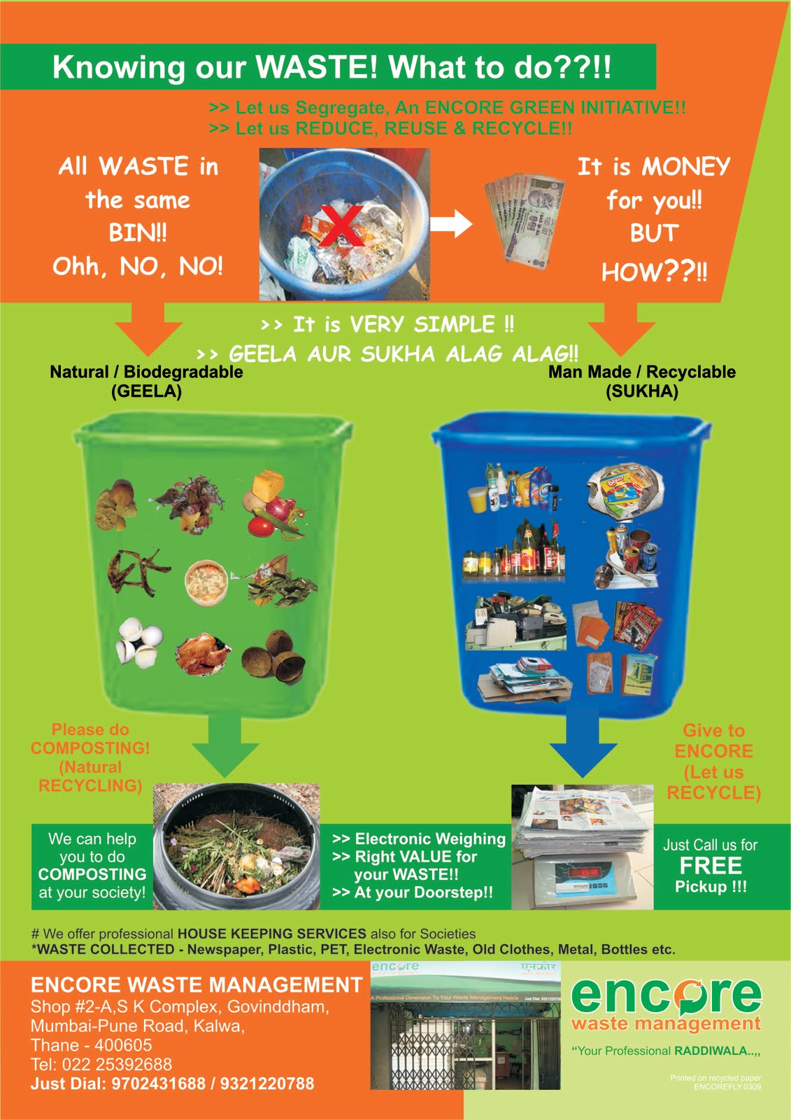 Encore Waste Management Knowing our waste!