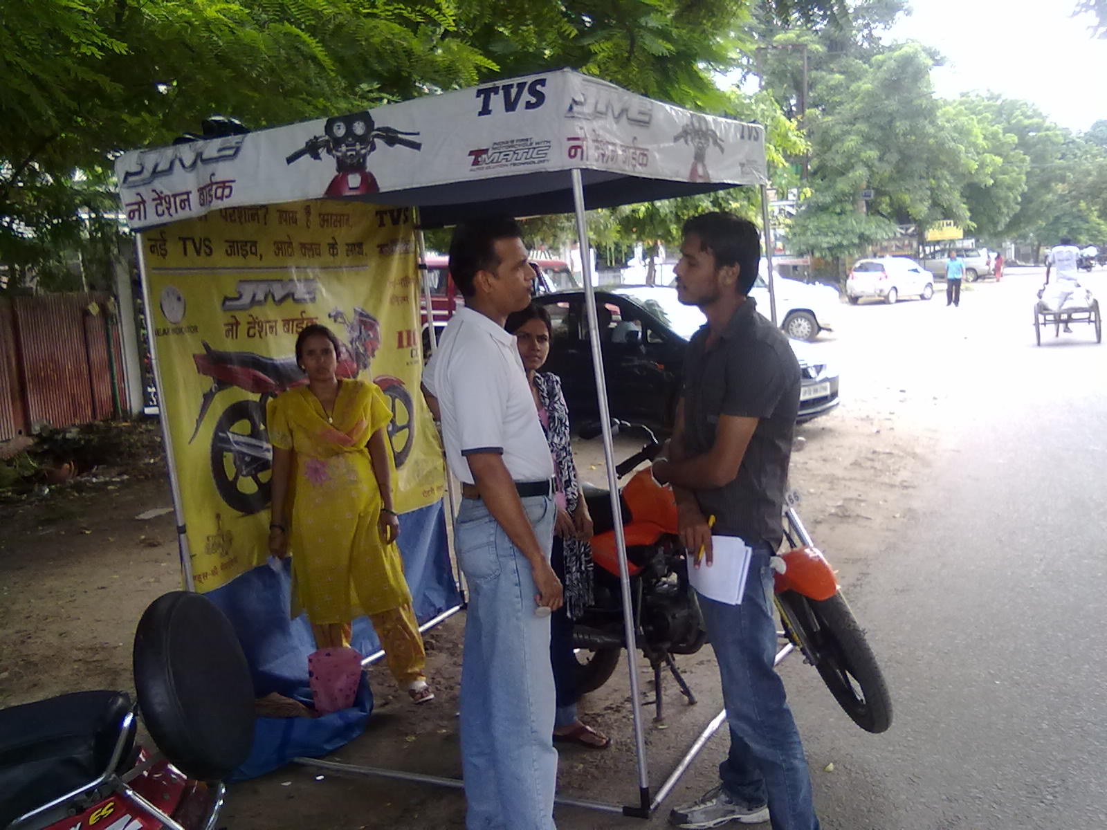 Eventum Test drive & demo activity of scooty for TVS in Lucknow