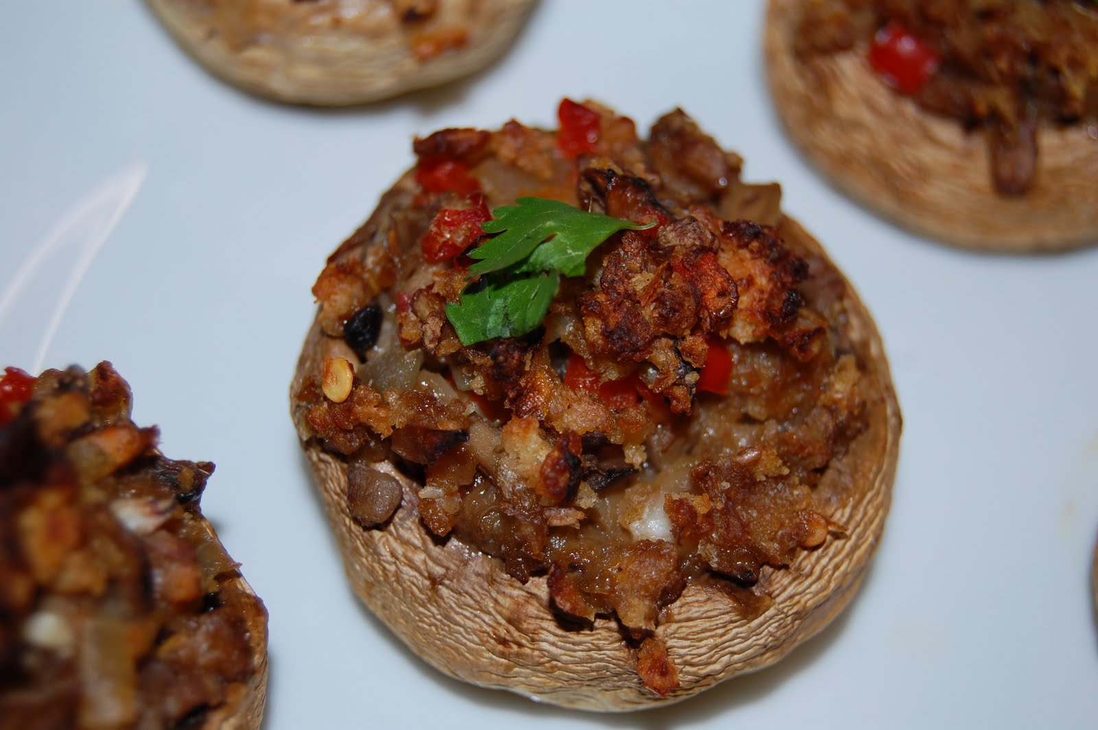stuffed button mushrooms