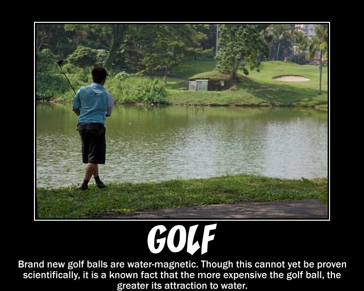 MOTIVATIONAL POSTERS: golf
