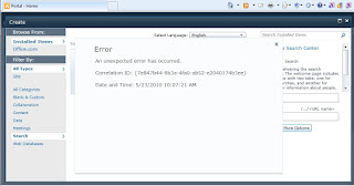 Let' SharePoint: SharePoint Server 2010: Error by creating a Enterprise ...