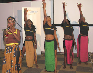 Finally, the forum at AITEC ended by DCA hosting the famous local Sarakazi dancers and the famous local singer, radio personality Patricia Wangechi Kihorolast, also composer of the "It is time for dotafrica" song, co-edited by DCA. (Right). Press releasehttp://prlog.org/10916169: