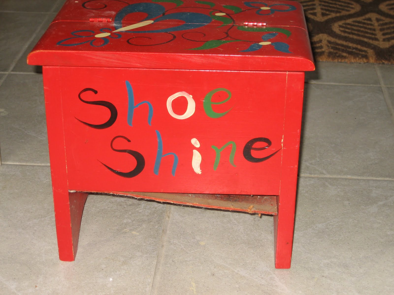 custom shoe shine box