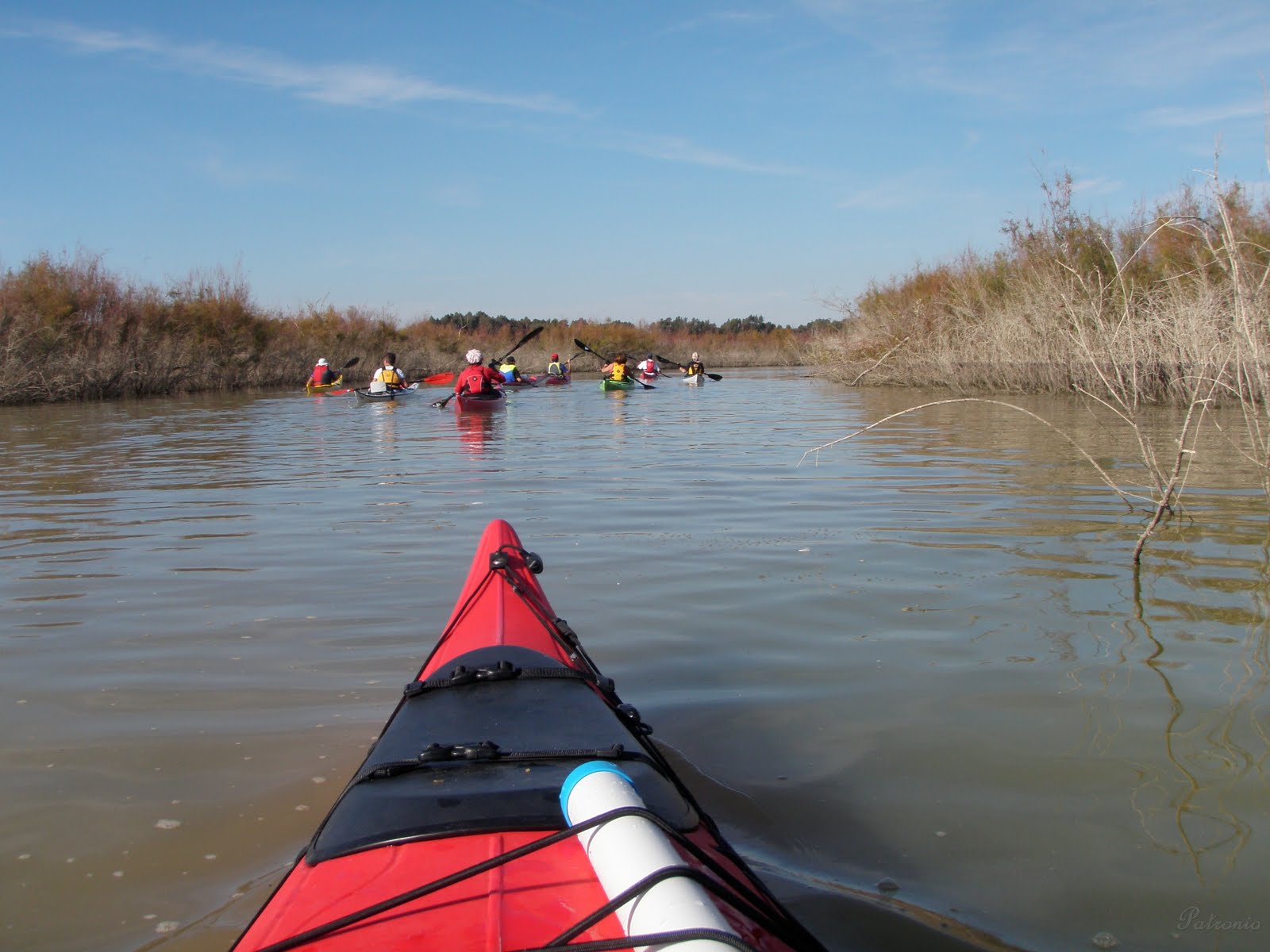 Patroniokayak Embalse de Bornos, con los compañeros de Cádiz.