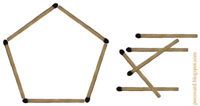 пятиугольник из спичек