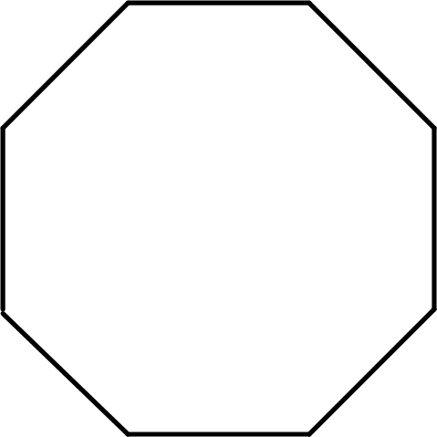 Как построить восьмиугольник