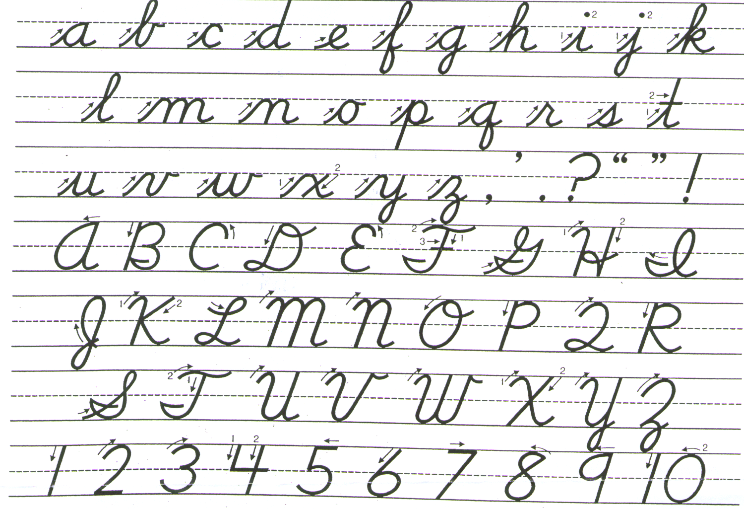 Cursive Handwriting Practice Worksheets (A-Z)