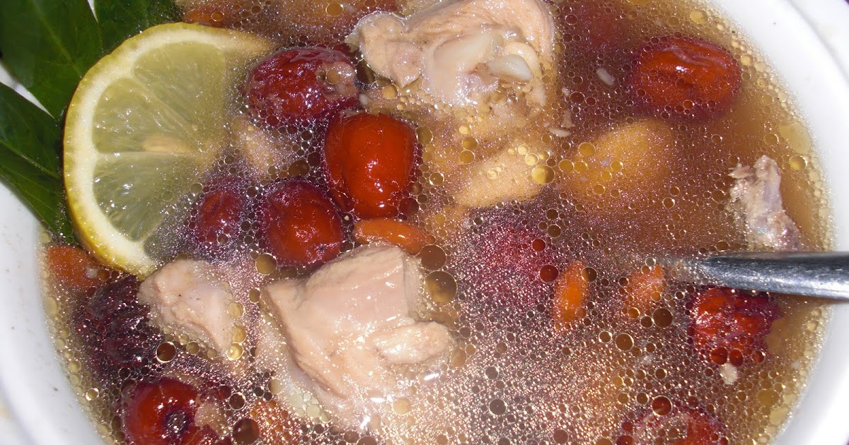 Resepi Sup Ayam Herba Cina - Hirup a