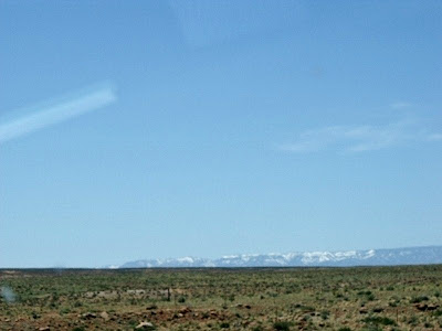 Snowy Kaibab Plateau from SR89 House Rock Valley Arizona
