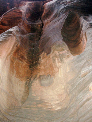 Navajo sandstone carved by water in Buckskin Gulch Slot Canyon Grand Staircase Escalante National Monument Arizona