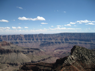 Colorado River from Walhalla overlook North Rim Grand Canyon National Park Arizona