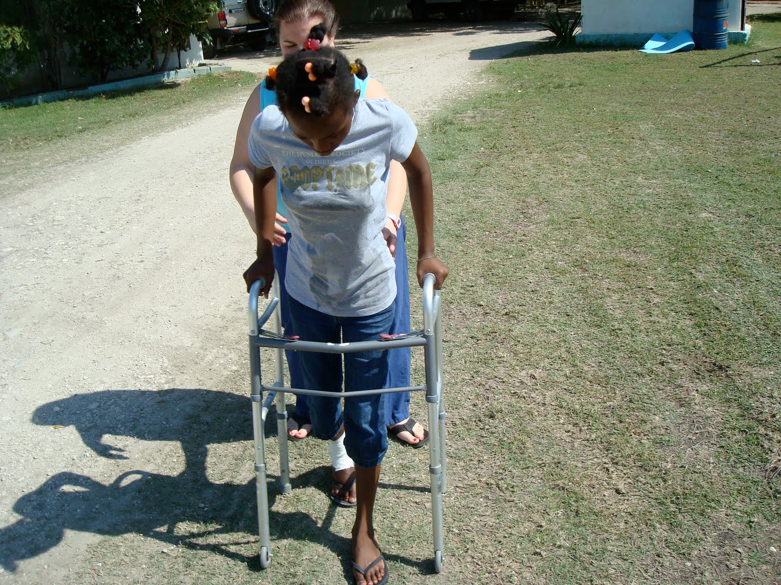 Physical Therapy Haiti Relief Starting Therapy
