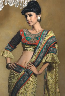 Antique Saree Blouse Designs 2013 | Party Sarees