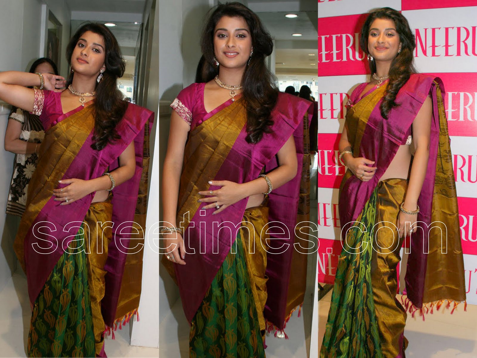 blouse multicolour sari indian with blouse paired matching designer sari design sari silk