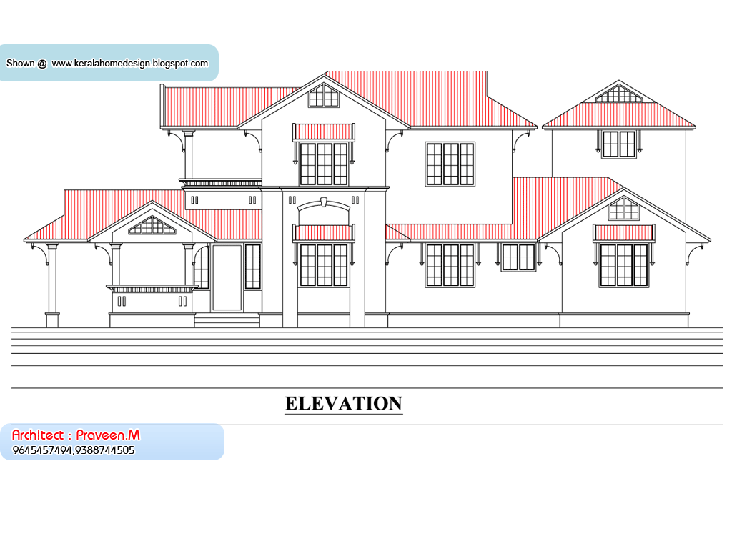 Kerala Home plan and elevation - 2033 Sq. Ft | home appliance