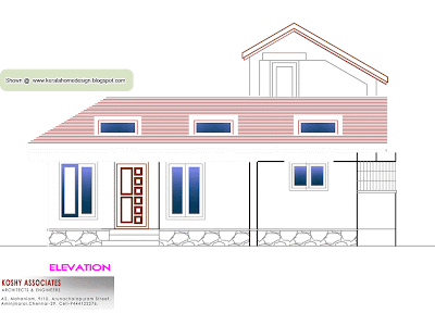Single floor house plan - 1000 Sq. Ft.