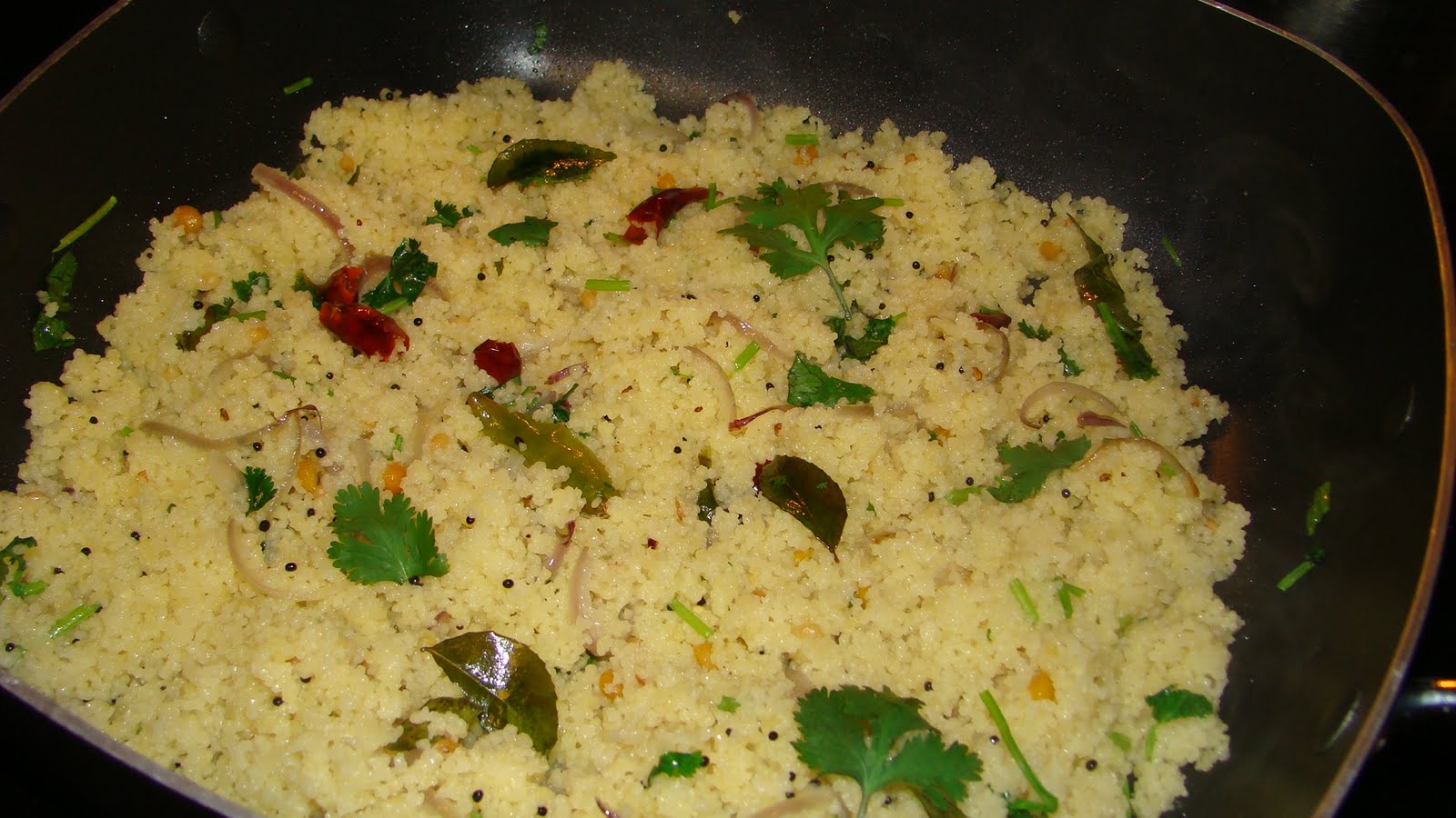 Couscous upma Mahi's Kitchen