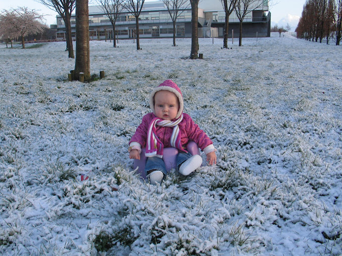 Mijn eerste sneeuw!