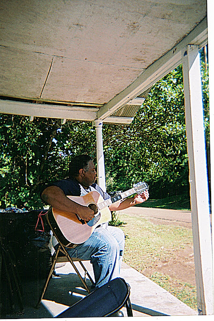 Sitting on my sister's Pam porch in Natchez