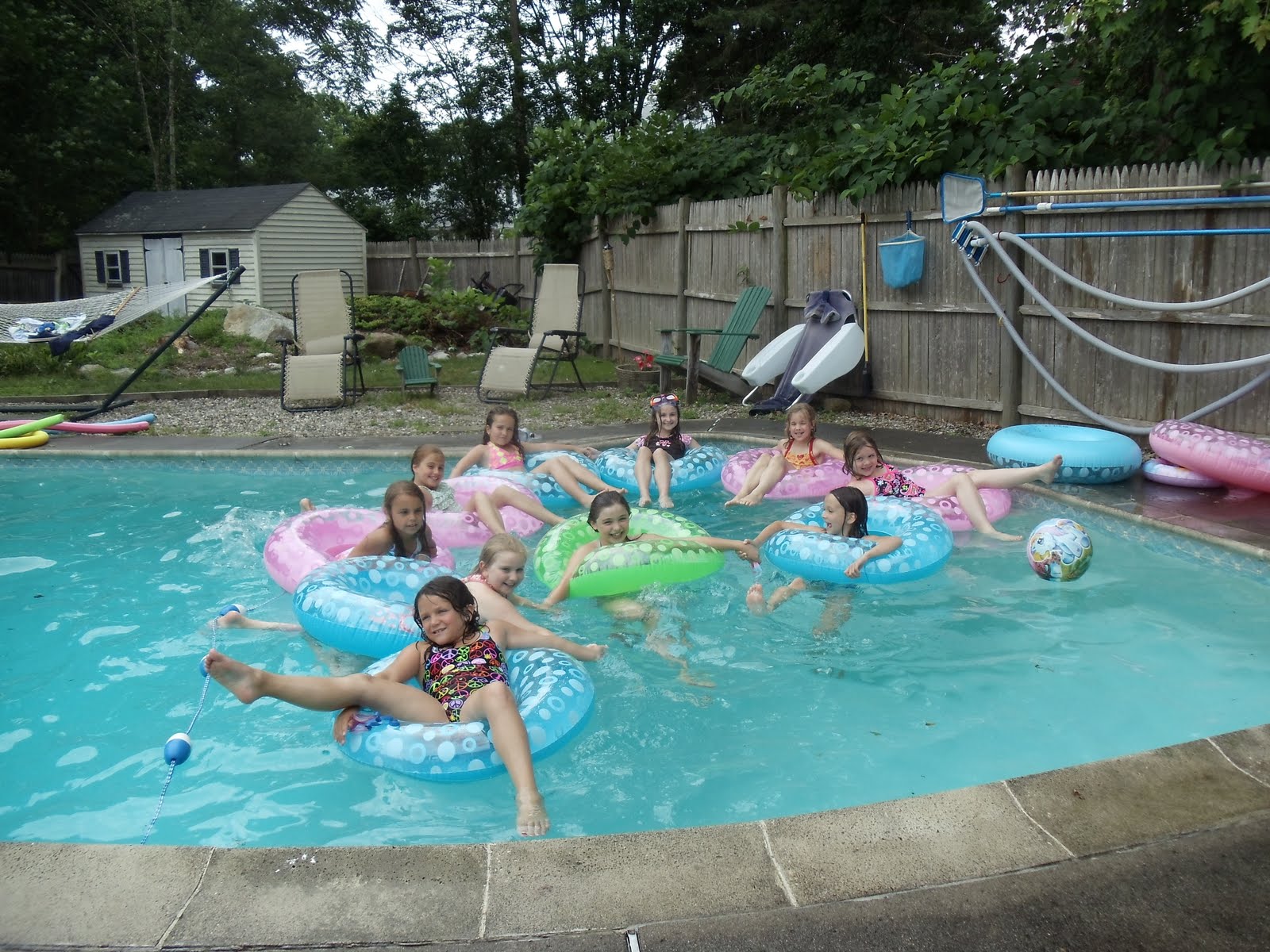 Ben and Katelyn Brownie Troop Pool Party