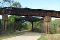 Shelter at the zero-mile point on the trail in Riverside Park.