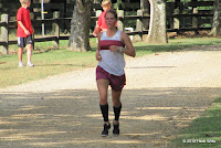 Ashley Powell of Lowndes High took time out from cross-country season to win the women's division at the Hahira Honeybee Festival 5K.