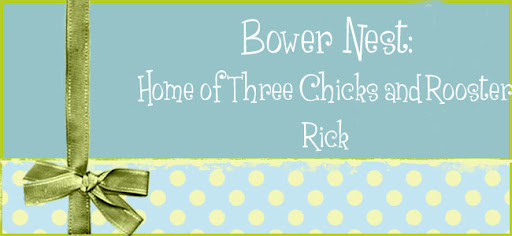Bower Nest: Home of Three Chicks and Rooster Rick.