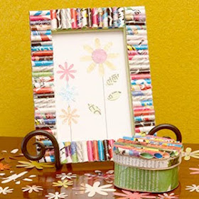 The Frugal Mom: RECYCLED CRAFTS AND COMMENTS