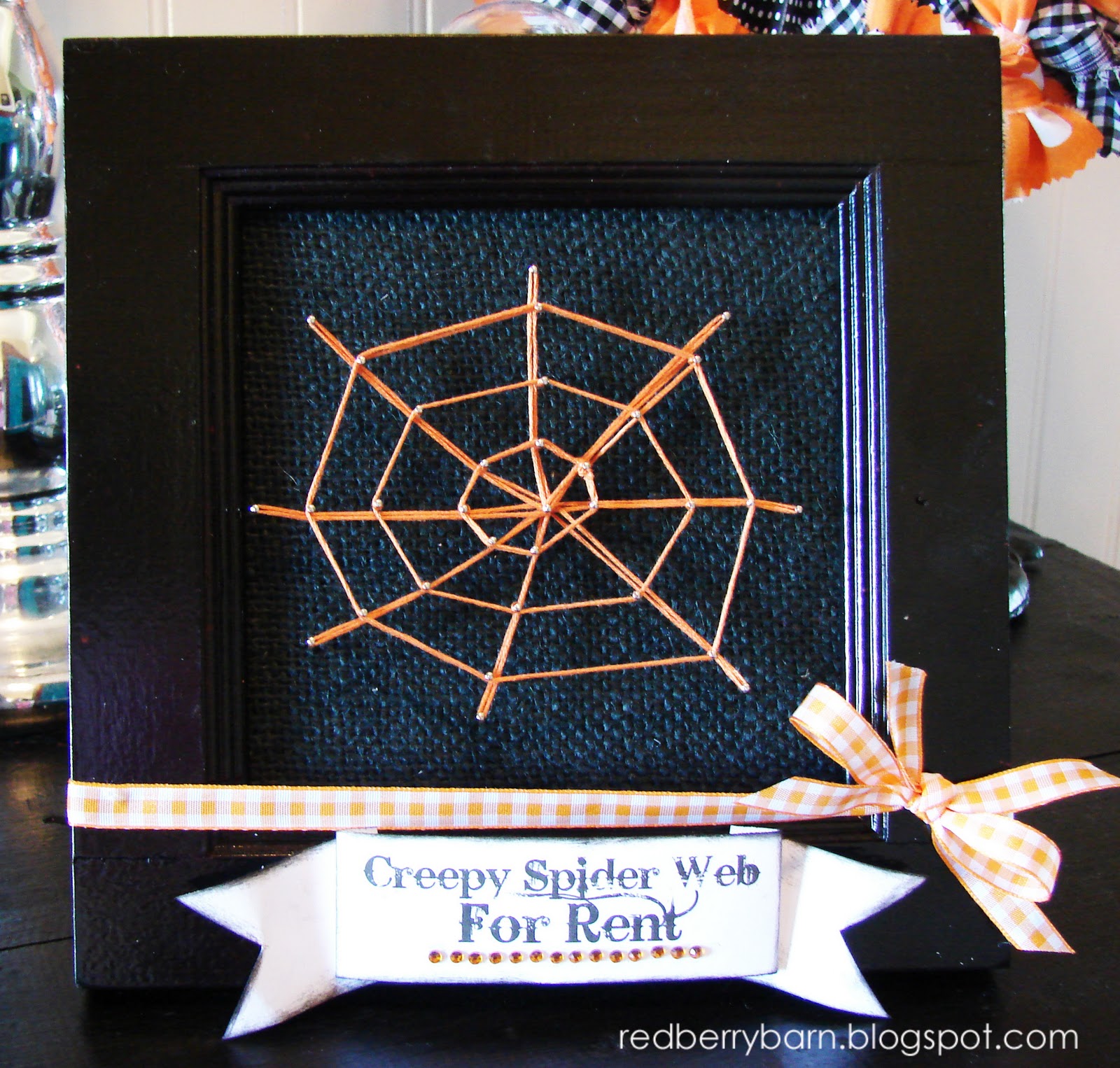 Redberry Barn Spider  String Art