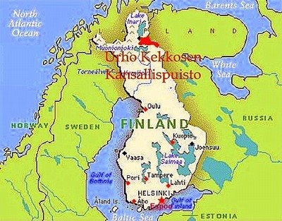 map of Finland