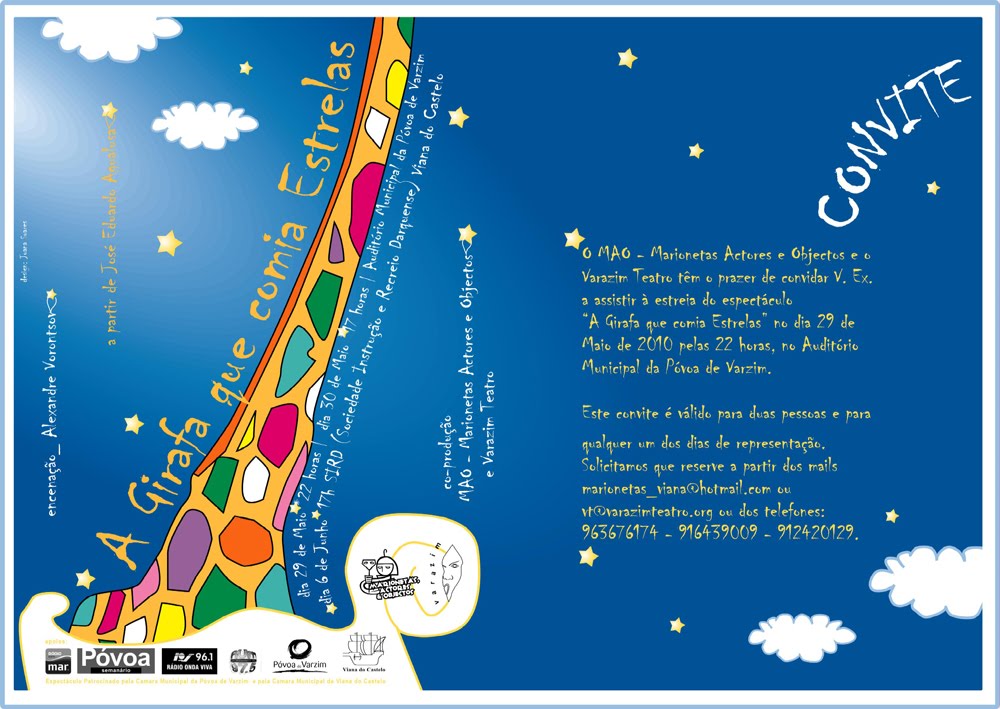 MARIONETAS/JORGE CERQUEIRA: A GIRAFA QUE COMIA ESTRELAS