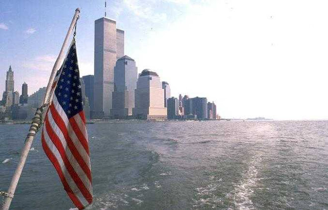 American Flag and the WTC