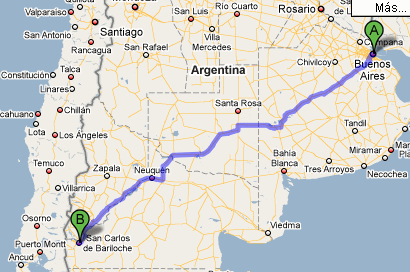 AGENCIA DE TURISMO HUENTE-CO TRAVEL: Ruta Buenos Aires - S.C de Bariloche