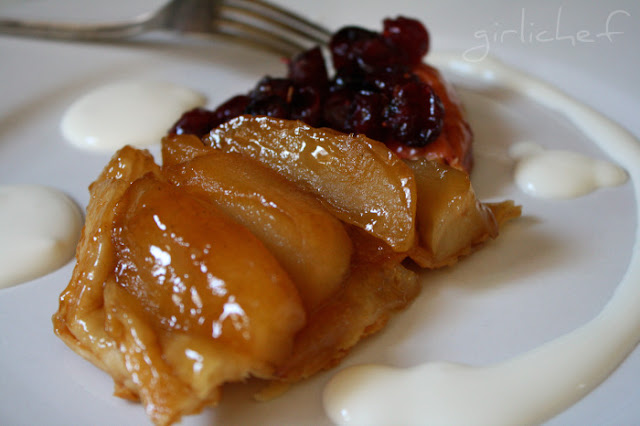 Tarte Tatin two ways with Homemade Créme Fraîche