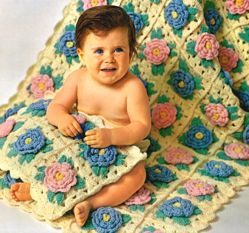 Patchwork quilting crochet pattern and instructions.