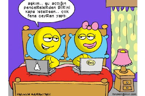 Biri bizi güldürüyor