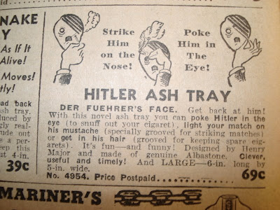Surgeon General's Warning: Grinding a butt out on Hitler's face may be awesome to your health.