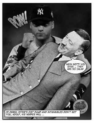 And with this, Jeter surpasses Lou Gehrig for most Hitler Punches by a New York Yankee on the all-time list.