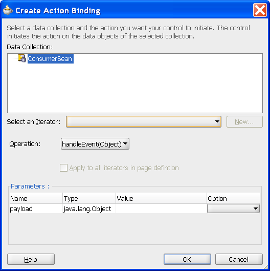 One size doesn't fit all: JDev 11g: Programmatic Contextual Events