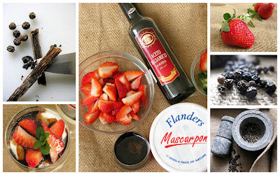 BALSAMIC STRAWBERRIES WITH WHIPPED MASCARPONE 32 strawberries+INA3