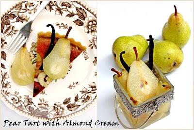 PEAR TART WITH ALMOND CREAM... PEAR TART WITH ALMOND CREAM...