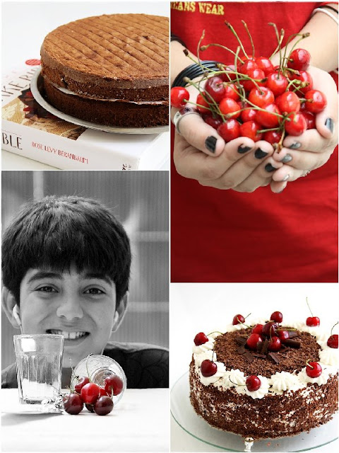 Swiss Black Forest Cake ... whipping up low fat cream into submission! 23 3