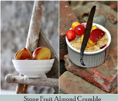 {Baking} Stone Fruit Almond Crumble ... baking in the midst of rubble, and LOVING it!! 21 main+title